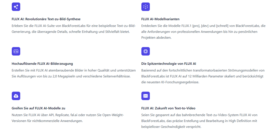FLUX.1 AI-Funktionen
